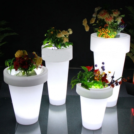 GD120+GD121+GD122+GD123 Luminous flower pot